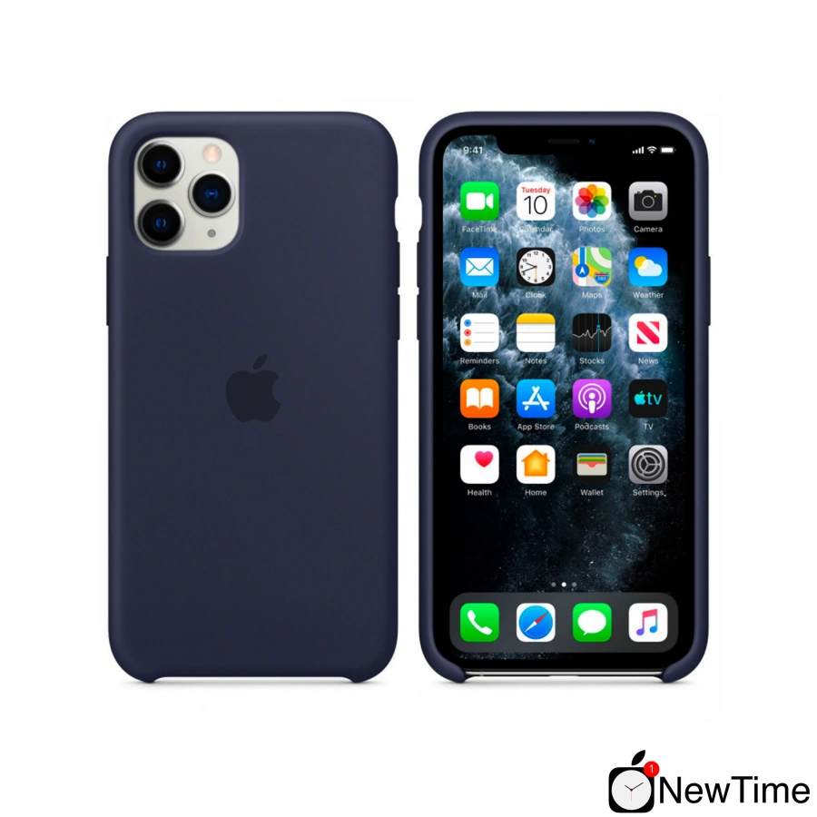 Чохол Apple iPhone 11 Silicone Case Lux Copy - Midnight Blue (MWY1U)